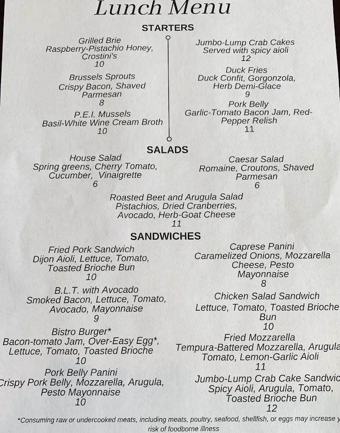 Menu Academy Street Bistro - 23