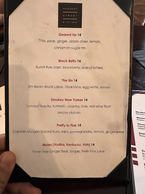Menu Academy Street Bistro - 24