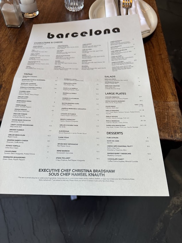 Menu Barcelona Wine Bar - 28