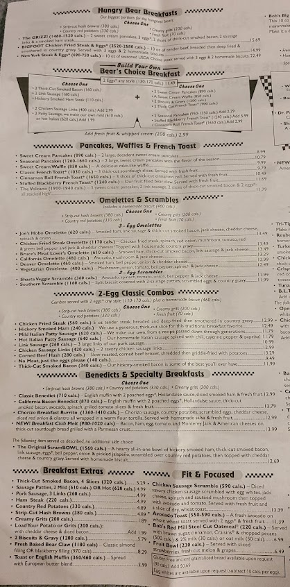 Menu Black Bear Diner Monterrey Village - 23