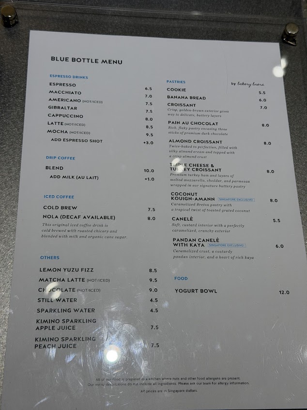 Menu Blue Bottle Coffee - 24