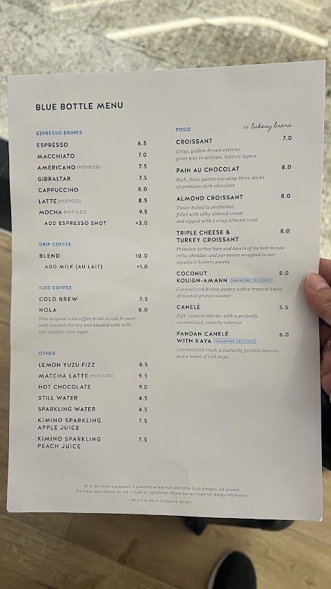 Menu Blue Bottle Coffee - 22