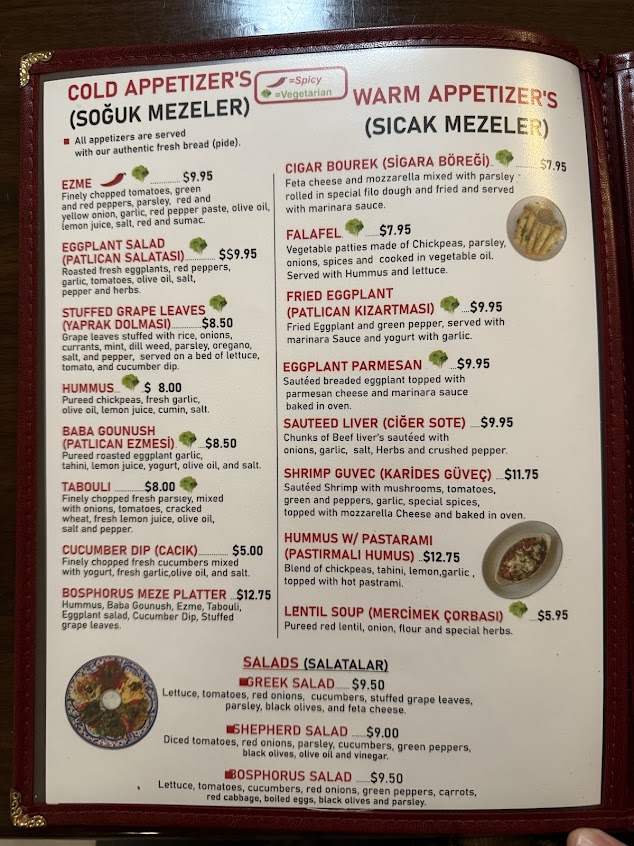 Menu Bosphorus Restaurant - 21