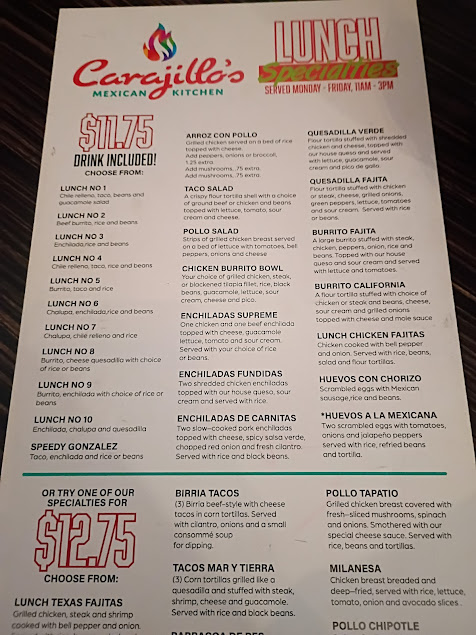 Menu Carajillo's Mexican Kitchen - 29