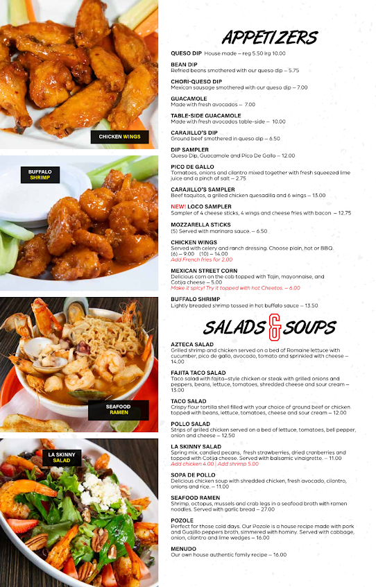 Menu Carajillo's Mexican Kitchen - 21