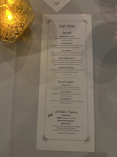 Menu Chef's Palette Restaurant - 23