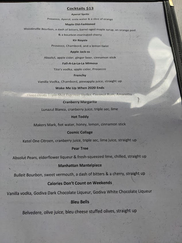 Menu Chef's Palette Restaurant - 28