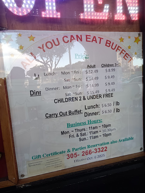 Menu China Buffet II - 25