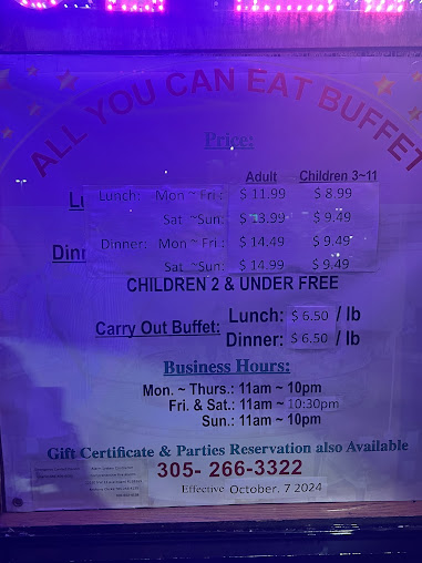 Menu China Buffet II - 23