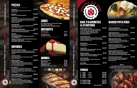Menu Crabtree Ale House - 28