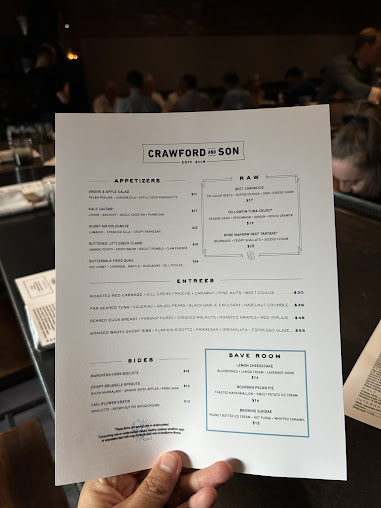 Menu Crawford And Son - 22