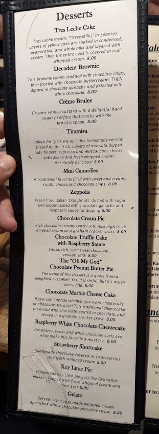 Menu Daniel's Restaurant & Catering - 25