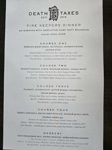 Menu Death And Taxes - 23
