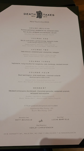 Menu Death And Taxes - 21