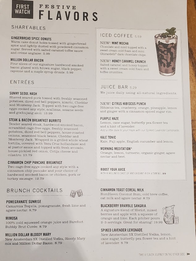Menu First Watch - 26