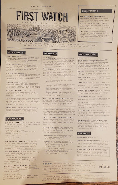 Menu First Watch - 20