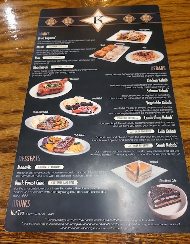 Menu Karavan By 3 Olives - Uzbek Cuisine - 23