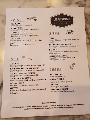 Menu La Grassa Pastificio - 22