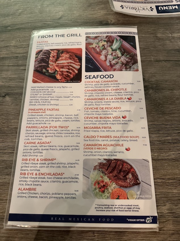 Menu La Victoria Mexican Food - 23
