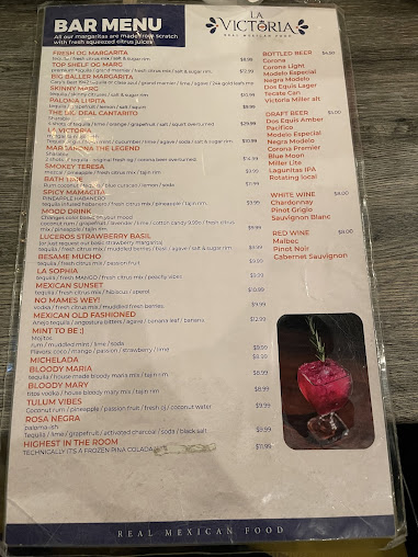 Menu La Victoria Mexican Food - 26