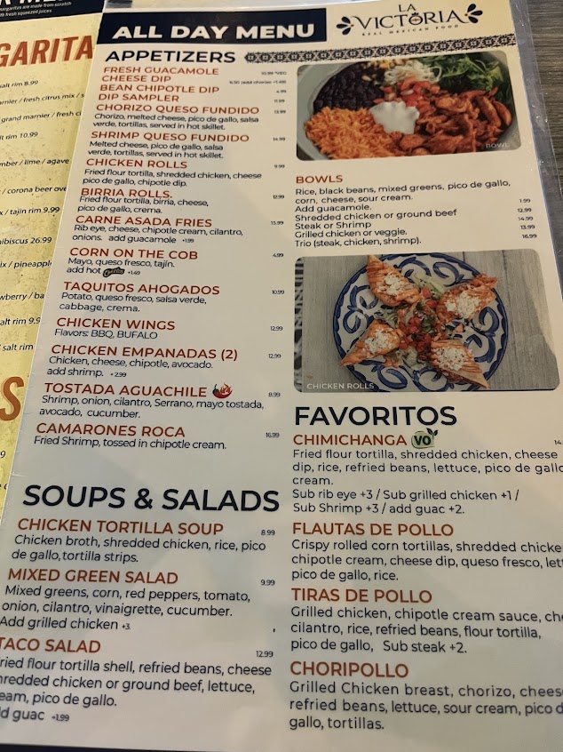 Menu La Victoria Mexican Food - 28