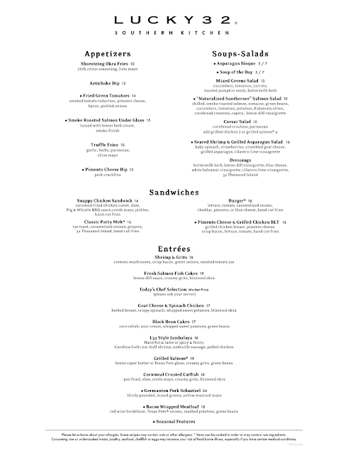 Menu Lucky 32 Southern Kitchen - 22