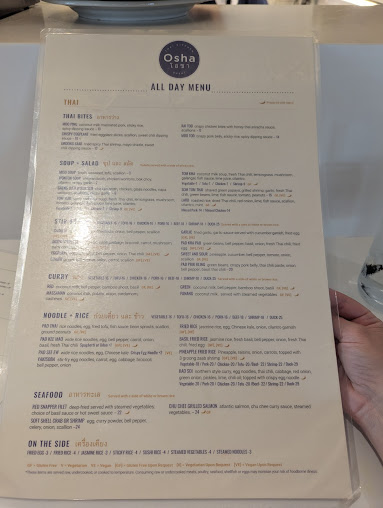 Menu Osha Thai Kitchen And Sushi - 22