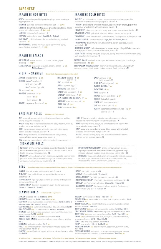 Menu Osha Thai Kitchen And Sushi - 25