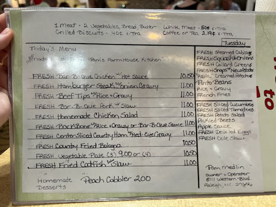 Menu Pam's Farmhouse Restaurant - 22
