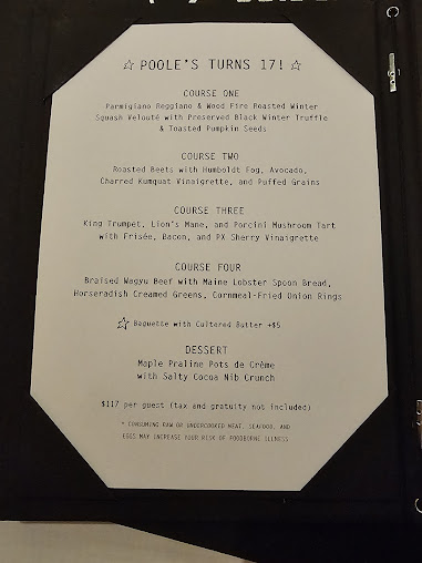 Menu Poole's - 25