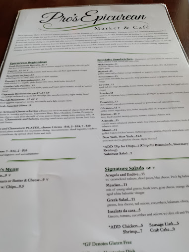 Menu Pro's Epicurean Ristorante - 27
