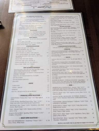 Menu Pro's Epicurean Ristorante - 20