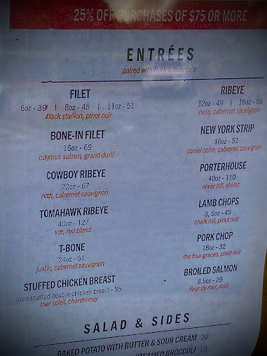 Menu Ruth's Chris Steak House - 21