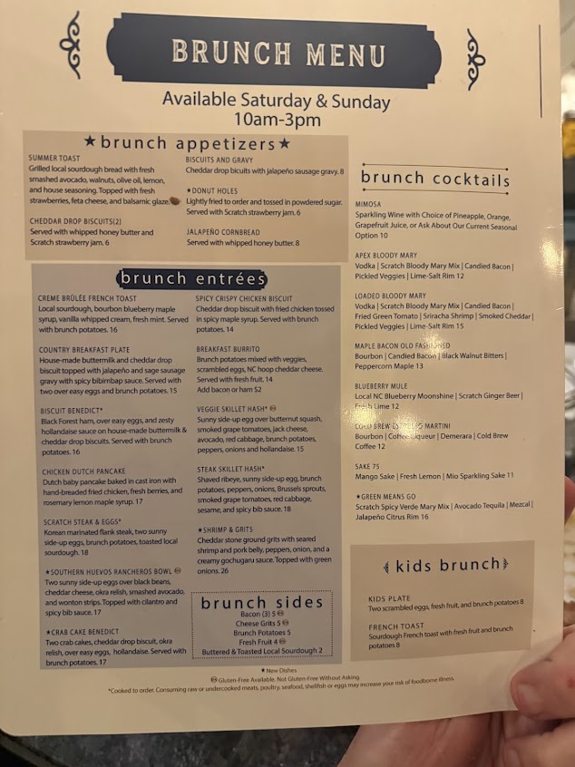 Menu Scratch Kitchen & Taproom - 20