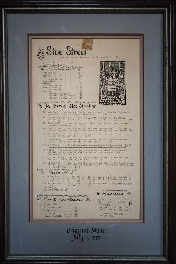 Menu Side Street Restaurant - 27