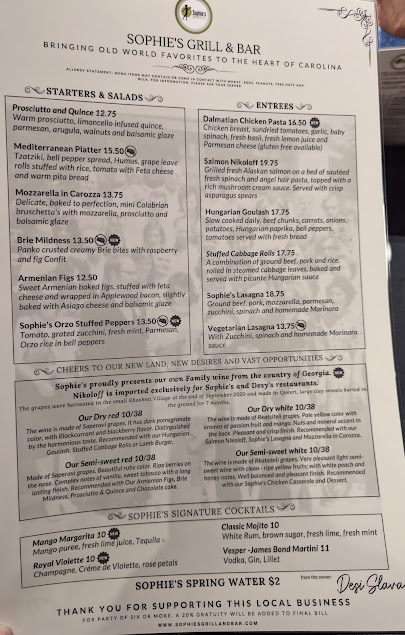 Menu Sophie's Grill And Bar - 22