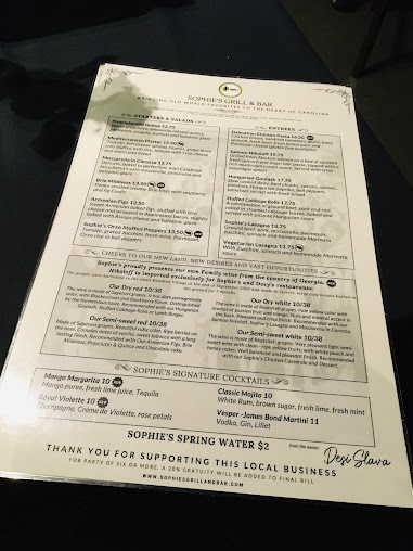 Menu Sophie's Grill And Bar - 24