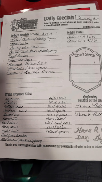 Menu State Farmers Market Restaurant - 25