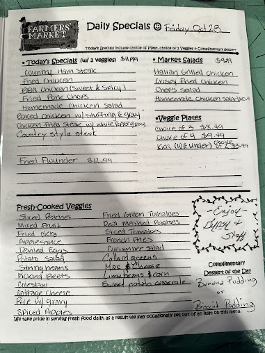 Menu State Farmers Market Restaurant - 27
