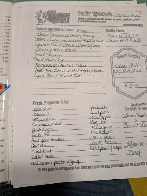 Menu State Farmers Market Restaurant - 24