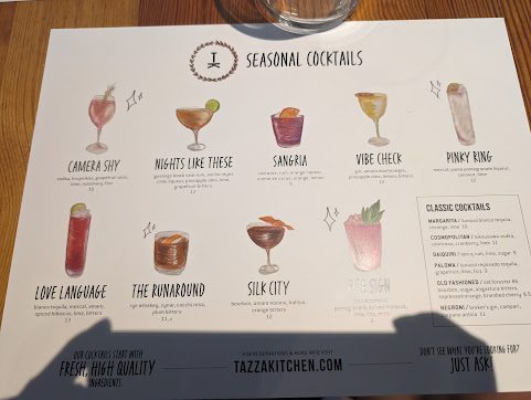 Menu Tazza Kitchen Stone Creek Village - 24