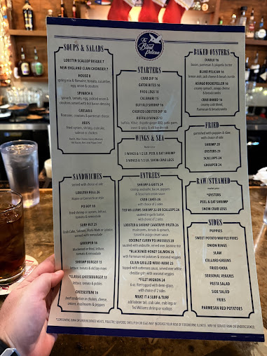 Menu The Blind Pelican Seafood House - 26