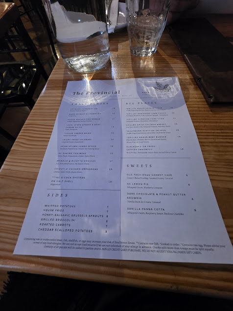 Menu The Provincial Restaurant - 21
