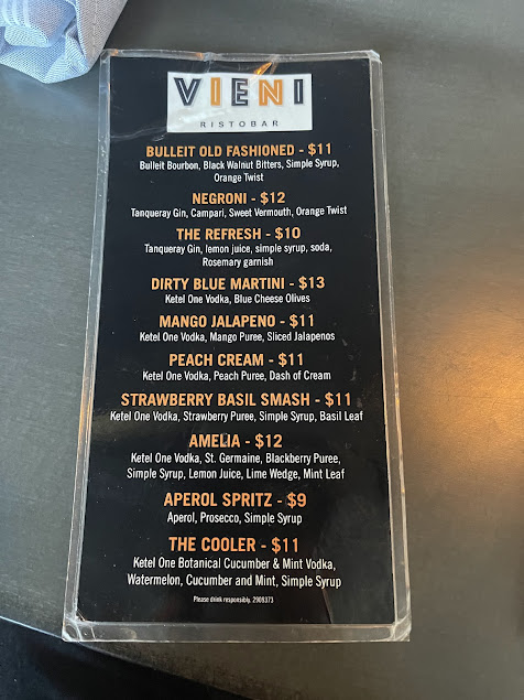 Menu Vieni Ristobar - 23