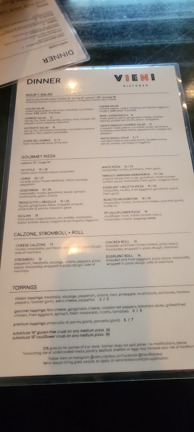 Menu Vieni Ristobar - 29